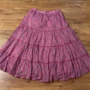 Final (must go)-J Crew- A-line ankle floral skirt